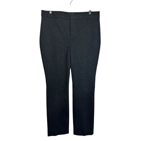 NYDJ Womens Slim Trouser Pants Ponte Knit Dark Gray Plus Size 14 Corpcore Career - Picture 3 of 13